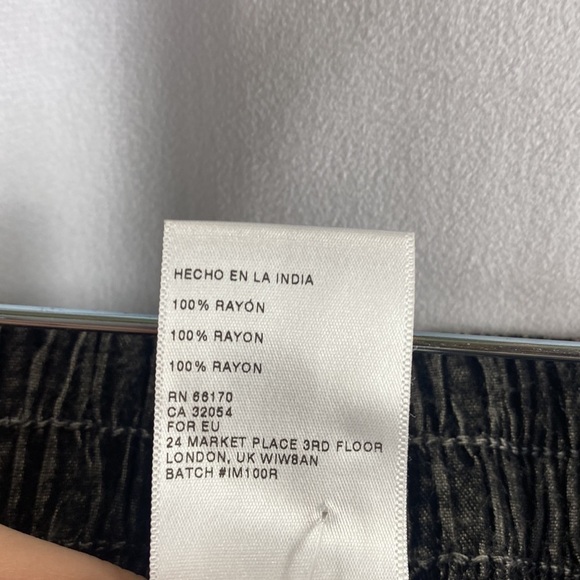 ANTHROPOLOGIE Staring At Stars Acid Wash Joggers Charcoal Grey - Size Small - Picture 7 of 10